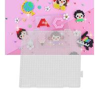 Generic Plantilla Transparente de Cuentas Perler DIY para Niños, Divertido Rompecabezas Geométrico para Juego Creativo, Seguro y No Tóxico, 1 Unidad (pequeño SI Puesto)