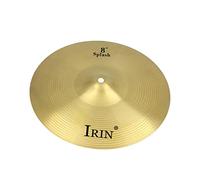 Generic Platillo de Batería Aleación de Latón Recomendado para Bateristas Platillo hat Platillo Crash Platillo Ride Material Adecuado para, Dorado, 8 pulgadas