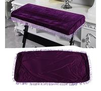 Generic Pleuche Funda de Teclado Decorada para Piano Electrónico, Anti Polvo, Material Suave, para Tecla 61/88, Borgoña/Violeta, 3 Tamaños, Gran Accesorio para Entusiastas de la Música (61 clave)