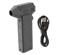 Generic Plumero de Aire Eléctrico 300000RPM Soplador de Chorro de Ajuste de Velocidad Continuo para Teclado de Computadora Hogar Al Aire Libre, Aleación de Aluminio QC15W Soplador de Polvo