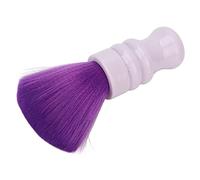 Generic Plumero de Cuello Cepillo de Nailon Duradero para Peluquería Herramienta de Limpieza para Barbería Uso ABS Herramienta de Limpieza de Polvo Facial Suave para Hombres y Mujeres Púrpura