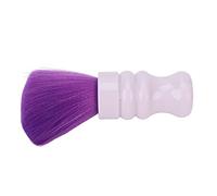 Generic Plumero para el Cuello, Cepillo de Nailon Duradero, Herramienta Eficiente de Limpieza del Polvo Facial para Peluquería, Plumero con de ABS Morado para Peluqueros y Barberos