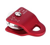 Generic Polea Oscilante Lateral de Metal Resistente para Escalada y Trabajos Aéreos, Aluminio de Aviación Resistente, Carga de 2000 Kg, Color Rojo, 1 Unidad (rojo)