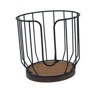 Generic Porta Filtros de é Cesta de Almacenamiento de Papel de Filtro de de Hierro Organizador de Cápsulas de é Adecuado para Cocina, NEGRO, tal como se describe