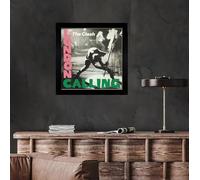 Generic, Portada del álbum London Calling, póster, arte de pared. Impresión o totalmente enmarcada. Tamaño real de la cubierta de vinilo original. (enmarcada)