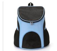 Generic Portador Plegable Transpirable de la Mochila del Animal Doméstico Portador de Viaje del Gato a Prueba de Golpes para los Gatos Domésticos, Material de crepé de China (Cielo Azul)