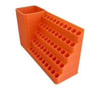 Generic Portapuntas de destornillador hexagonal, 50 agujeros para accesorios de herramientas