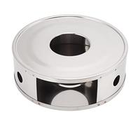 Generic Portavelas con Calentador de Tetera de Acero Inoxidable para Accesorios de Juegos de té para el Hogar Diseño Hueco Estructura Compacta para Acero Inoxidable, Cerámica, Vidrio (Agujero