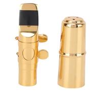 Generic Portavoz de Saxofón, Portavoces de Saxo de Soprano Plano 5# B con Ligadura de Latón, Se Adapta a Piezas de Saxo Soprano para Jugador Profesional o Entusiasta de la Música