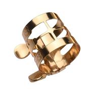 Generic Portavoz de Saxófono, Ligadura de Saxo Alto 1.1 * * .02 Pulgadas con Hermoso Patrón de Flores Boquilla de Saxo Alto para Boquilla de Saxofón (con gorra de saxofón)