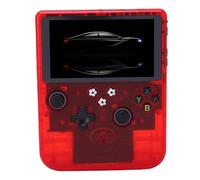 Generic Potente Dispositivo de Juego Portátil con Joystick Dual y Almacenamiento de 128 GB para Fanáticos de los Juegos Retro (Rojo Transparente)