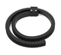 Generic Práctico Cinturón de Anillo de Engranaje de Lente de Enfoque de Seguimiento Ajustable para Cámara de Video DSLR, Fácil de Ajustar y Bloquear Rápidamente, Caucho Negro + Material Plástico, 1 X