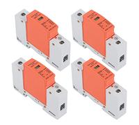 Generic Práctico Dispositivo de Protección contra Sobretensiones de Cableado, Material Retardante de Llama, 4 Piezas 1P Montaje en Riel DIN SPD Protector de Descargador Doméstico AC 420 V (Imáx: 40kA)
