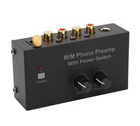 Generic Preamplificador de Fono con Enchufe UE con Control de Volumen del Tocadiscos y Múltiples Opciones de Conexión