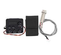 Generic Preamplificador de Guitarra, Ecualizador de 3 Bandas con Pantalla LCD, Perillas de Control de Volumen, Graves, Medios y Agudos, 2 Modos de Ajuste Manual Automático, Ideal para Accesorios de
