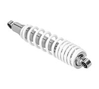 Generic Presión de Resorte Ajustable Amortiguador de Suspensión Trasera de 15 Pulgadas Aleación de Acero Blanco para TaoTao Buyang Apto para Lifan Go Karts