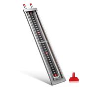 Generic Probador de Tubos de Vacío Manómetro en U Acero Inoxidable 0-3000 Pa Columna de Agua Medidor de Presión Diferencial para Uso Doméstico E Industrial