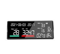 Generic Probador Inteligente de Calidad del Aire con Alertas Visuales y Datos Históricos para Cafeterías y Salas de Maternidad, Negro