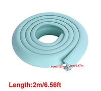 Generic Protector de Borde de Mesa Respetuoso del Medio Ambiente Suave de Goma de la Tira de Parachoques de la Seguridad del bebé los 2m para el Niño Pequeño, Material de NBR (Verde Claro)