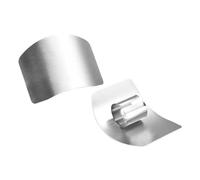Generic Protector de Dedos de Acero Inoxidable, Herramienta de Cocina Ajustable para Cortar y Cocinar de Forma Segura