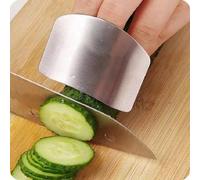 Generic Protector de Dedos de Acero Inoxidable, Herramienta de Cocina Ajustable para Cortar y Cocinar de Forma Segura