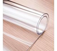 Genéric Protector de Mesa Transparente 80 x 160 cm, Tapete Protector de Escritorio PVC, Antideslizante Alfombrilla de Escritorio Transparente para Mesa de Centro y Comedor(160cm*180cm)