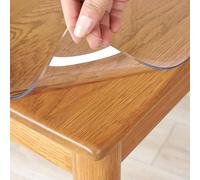 Genéric Protector de Mesa Transparente de PVC de 80 x 160 cm, Tapete Protector de Escritorio de PVC, Antideslizante tapete de Escritura para Mesa de Centro, Comedor(50cm*180cm)