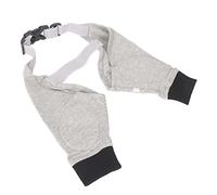 Generic Protector de para, Calentador de Articulaciones, Transpirable, Ajustable, Manga Delantera de la Pierna para Perros, Cachorros, Color Gris y Negro, Rodilleras para Mascotas (XL)