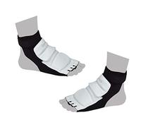 Generic Protector de Pie de Taekwondo Transpirable Que Reduce Las Fuerzas de Impacto para Entrenamiento de Sparring, Combinación de Colores Blanco y Negro (S 30-33)