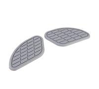 Generic Protector de Tanque de Motocicleta, Protector Elegante Vintage para Tracción del Tanque de con Agarre de Rodilla para Ajuste Universal, Material de Goma, Negro, Marrón y Gris (GRAY)