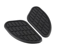 Generic Protector de Tanque de Motocicleta, Protector Elegante Vintage para Tracción del Tanque de con Agarre de Rodilla para Ajuste Universal, Material de Goma, Negro, Marrón y Gris (BLACK)