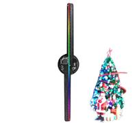 Generic Proyector holográfico con ventilador, 16.5 pulgadas, 244 luces LED, resolución 2000 x 224 cm, para bar, tienda, navideño y Halloween, control remoto y WiFi, color EU