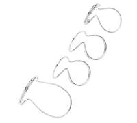 Generic Púa de Dedo con Púa para Pulgar de Guitarra de Metal con Diseño de Mariposa, Accesorio Multifuncional de 4 Piezas para un Estilo de Rendimiento Expresivo (SILVER)