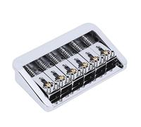 Generic Puente de Guitarra Eléctrica, Puente de Aleación de Zinc Ajustable de 6 Cuerdas con Espacio entre Cuerdas de 10,5 Mm y Silletas de Cobre, Ideal para un Mayor Mantenimiento y una Jugabilidad