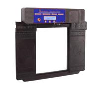 Generic Puerta de Cooperativa de Pollo Automotriz, Anti -Pizca Programable a Prueba de Meteorología Fácil de Usar Pantalla LED de Puerta de Pollo Remoto para Al Aire Libre (Marron Oscuro)