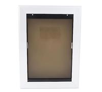 Generic Puerta para mascotas, panel deslizante, resistente a la intemperie, puerta con solapa para perro, segura con cerradura para puertas interiores y exteriores (418 x 306,5 x 65 mm