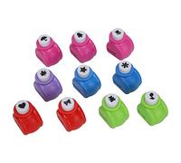 Generic Punch Craft Set Patrón Hueco Portátil Perforador de Papel de 10 Piezas para Entusiastas de álbumes de Recortes