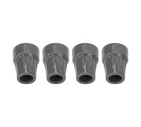 Generic Punta de Bastón de Goma con Absorción de Impacto, 4 Uds., Punta de Muleta para Axilas de Alta Tracción, Muletas de Aluminio y Madera para Hospital, Goma