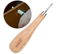 Generic Punzón Rombo, Herramienta para Punzonar Cuero, Cono de Acero, de Haya, Punzón con Punta de Diamante para Peletería, 3mm/4mm/5-6mm/Elm, 1 ud. (5-6 mm)