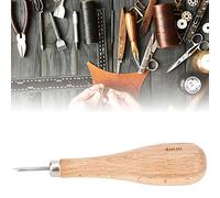 Generic Punzón Rombo, Herramienta para Punzonar Cuero, Cono de Acero, de Haya, Punzón con Punta de Diamante para Peletería, 3mm/4mm/5-6mm/Elm, 1 ud. (Chm)