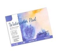 Generic Pure Acuarela de Algodón Almohadilla de Papel Duradera 200g 30 Sábanas Sketchbook para Artistas Dibujando, para Adultos Estudiantes que Pintan Grano Grueso (SC06-A4)
