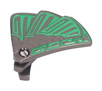 Generic Push Slider Ventilador Plegable Magnético Juguete de Acero Inoxidable para Aliviar el Estrés, Adecuado para TDAH y Trastornos de Ansiedad (Green)