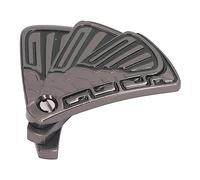 Generic Push Slider Ventilador Plegable Magnético Juguete de Acero Inoxidable para Aliviar el Estrés, Adecuado para TDAH y Trastornos de Ansiedad (Black)