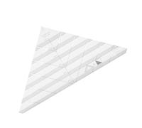 Generic Quilt Designs Regla de Tubo de Tira Escala Precisa Regla Triangular Transparente Buena Dureza para Quilters 9.2" X 4.8"