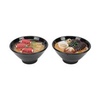 Generic Ramen Bowl Modelo Miniatura, Cuenco Decorativo De Comida Falsa con Accesorios De Fideos Artificiales para Llavero Bolsa Accesorio (Fideos de Calamar y Pepino de mar + de)