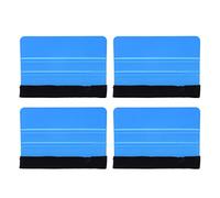 Generic Rascador de Vinilo para Coche, Espátula Limpiacristales con Fieltro Resistente a los Arañazos para Embalaje de Película de Vinilo, Raspador de Calcomanía Gráfica sin Residuos para Reparación