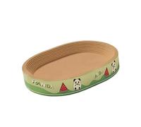 Generic Rascador para Gatos Muebles Rascadores Cama para Mascotas Sofá de Cartón Que Libera de Rascado Adecuado para Gatitos Y Gatos de Todas Las E, Oval M