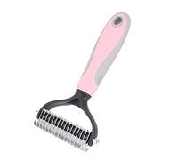 Generic Rastrillo de Aseo para Perros, Cepillo Duradero para Quitar el Pelo de Mascotas para Gatos, de Agarre Suave de TPR, Disponible en Azul y Rosa, Tamaños S y L (Pequeño (18.9x11.81x0.39in))