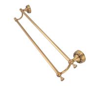 Generic Ratches de Toallas para Baño, Barra de Toallas para la Pared de Baño Bar de de con Diseño Brillante de Cobre. (Doble)
