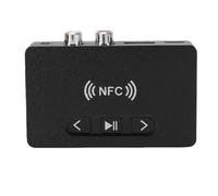 Generic Receptor NFC Bluetooth 6.0 Adaptador de Transmisión de Audio de Alto Grado para el Hogar y el Automóvil con Interfaz AUX, Interfaz Roja y Blanca de Radio Corporation of America